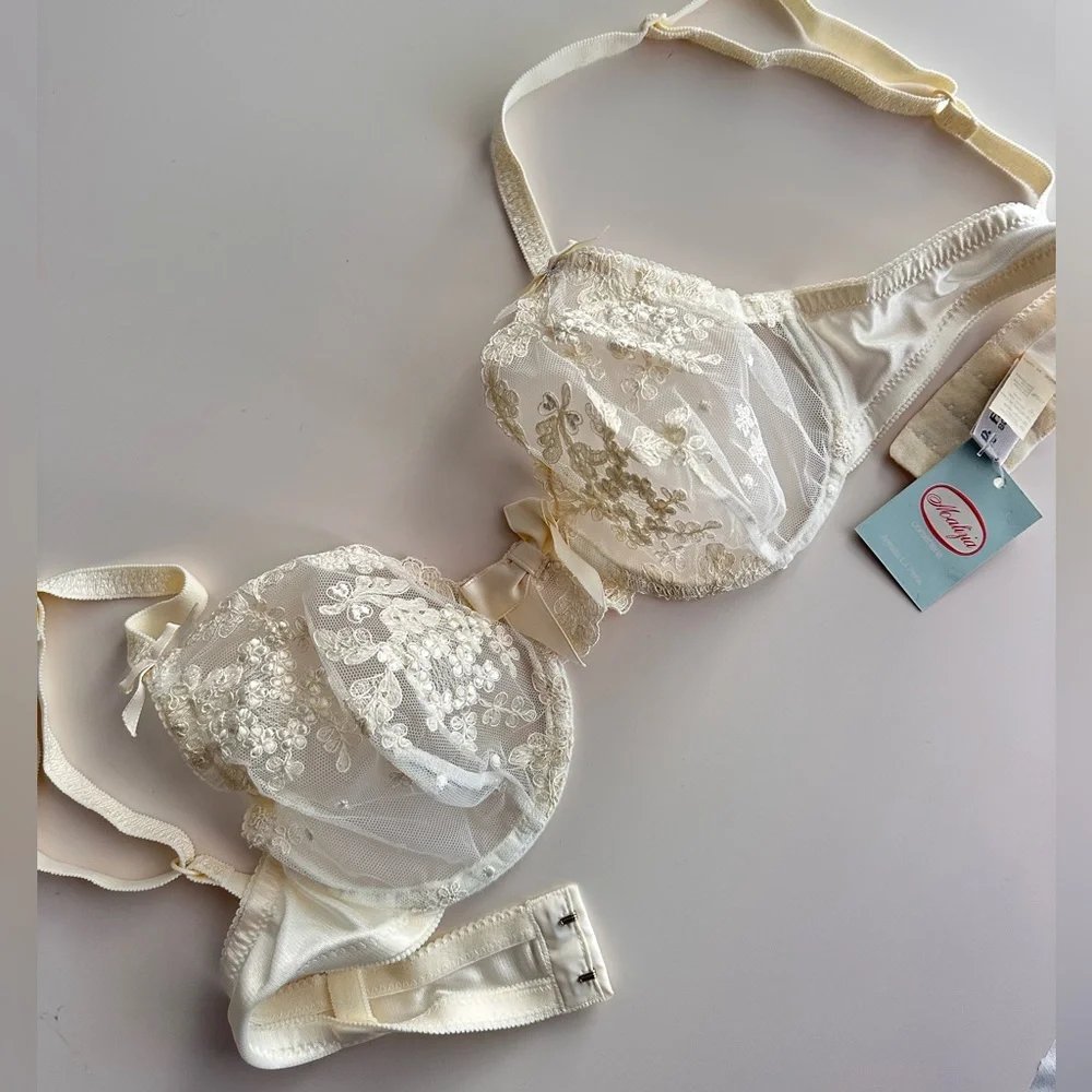 La Perla Vintage Elegant Cream bridal Lace Bra